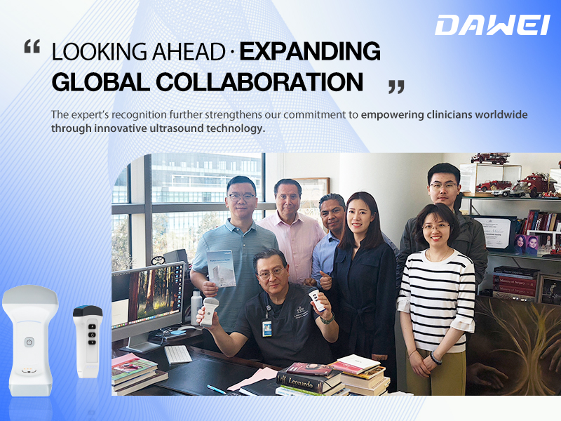 مباشر من مركز ABC الطبي الموجات فوق الصوتية اللاسلكية المحمولة Dawei المعترف بها من قبل أخصائي الأوعية الدموية المكسيكي